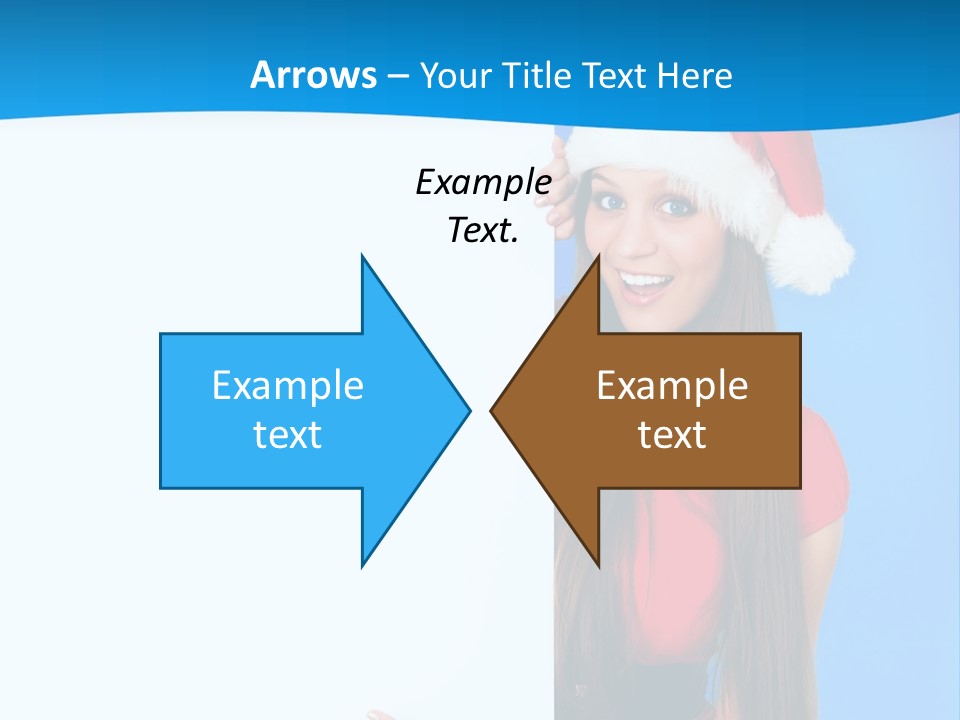 Present Holding Sign PowerPoint Template