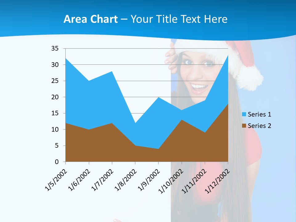 Present Holding Sign PowerPoint Template
