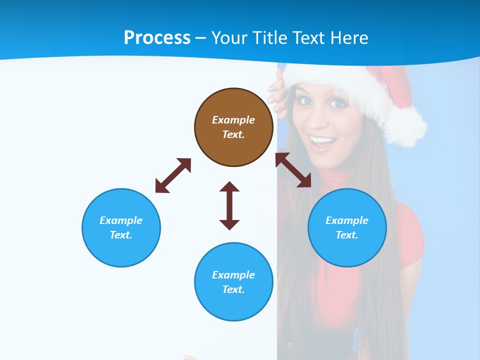 Present Holding Sign PowerPoint Template