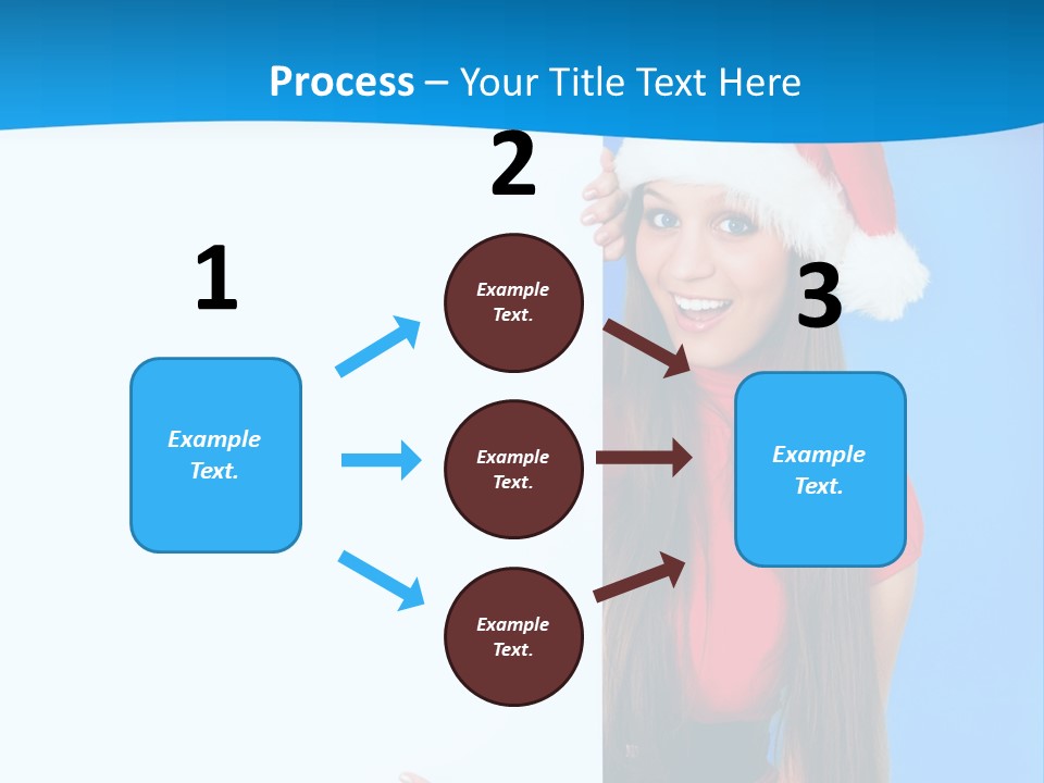 Present Holding Sign PowerPoint Template