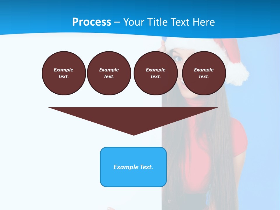Present Holding Sign PowerPoint Template