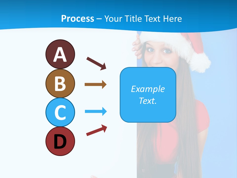 Present Holding Sign PowerPoint Template