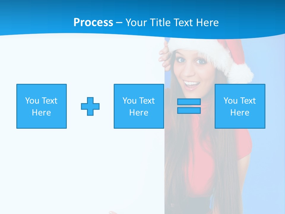 Present Holding Sign PowerPoint Template