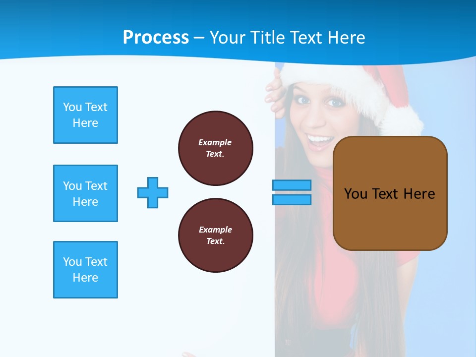 Present Holding Sign PowerPoint Template