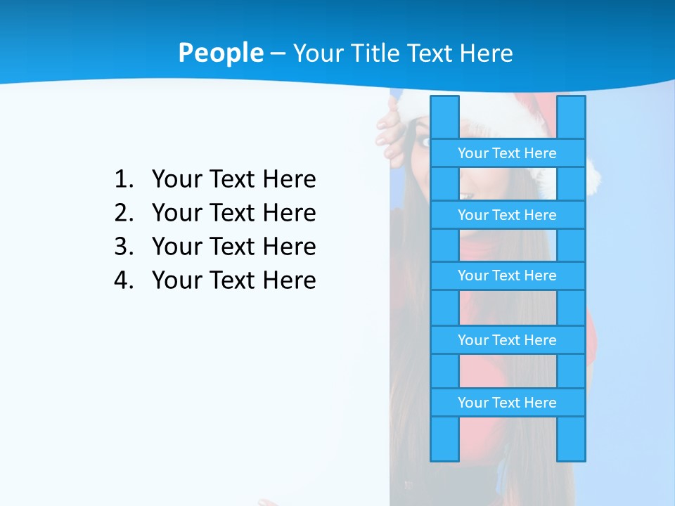 Present Holding Sign PowerPoint Template
