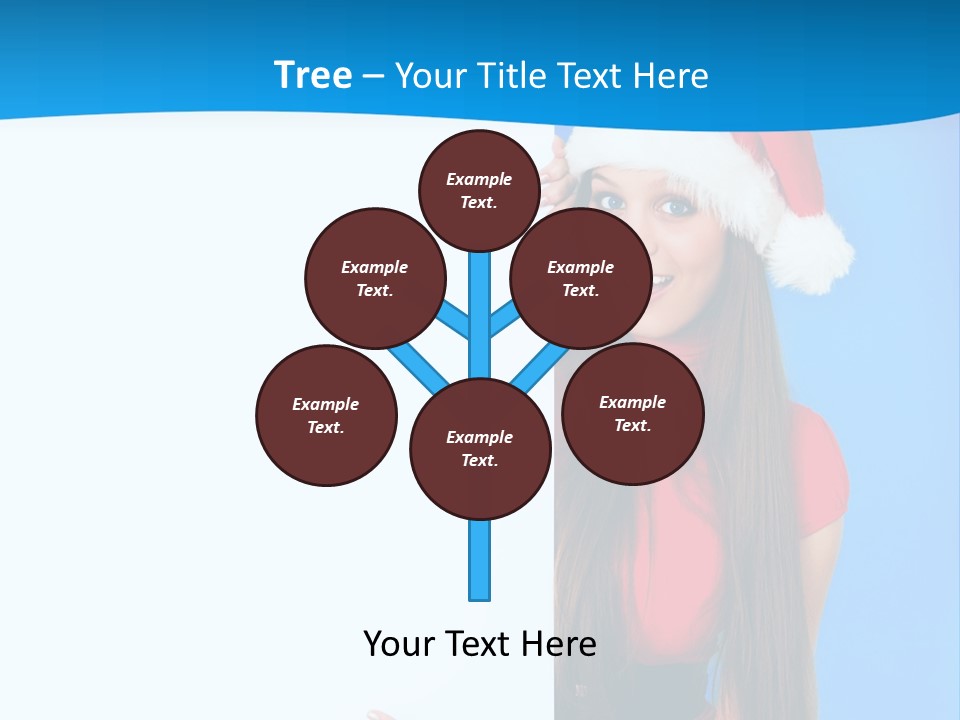 Present Holding Sign PowerPoint Template