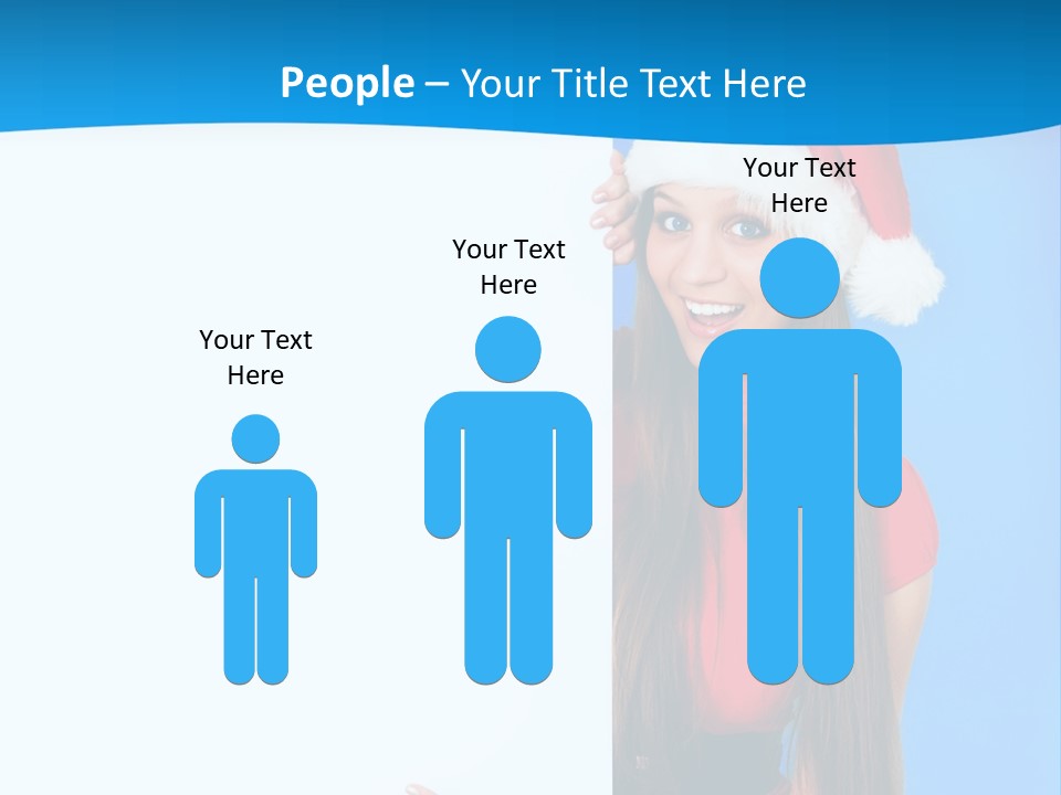 Present Holding Sign PowerPoint Template