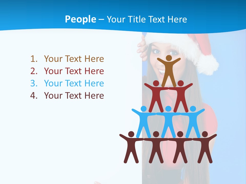 Present Holding Sign PowerPoint Template