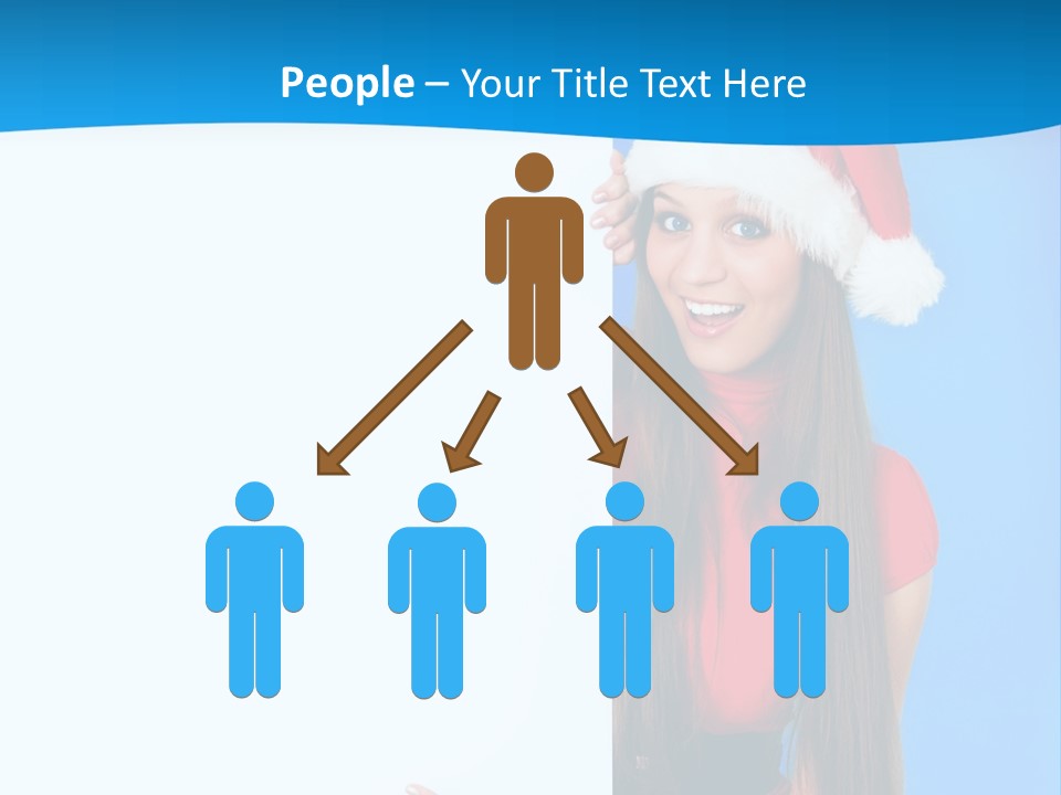 Present Holding Sign PowerPoint Template