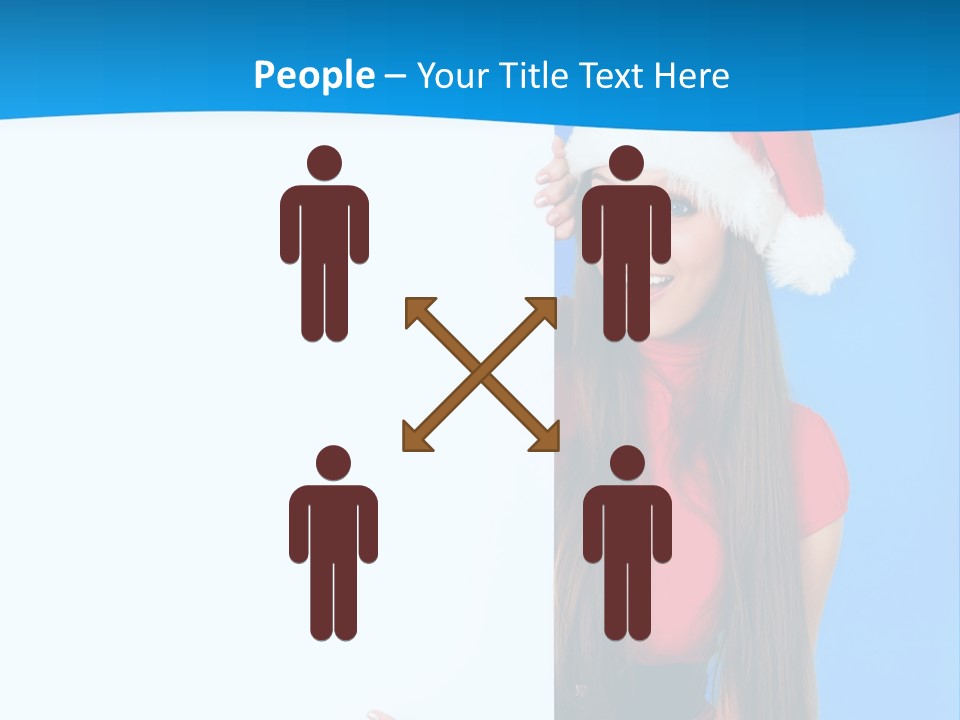 Present Holding Sign PowerPoint Template