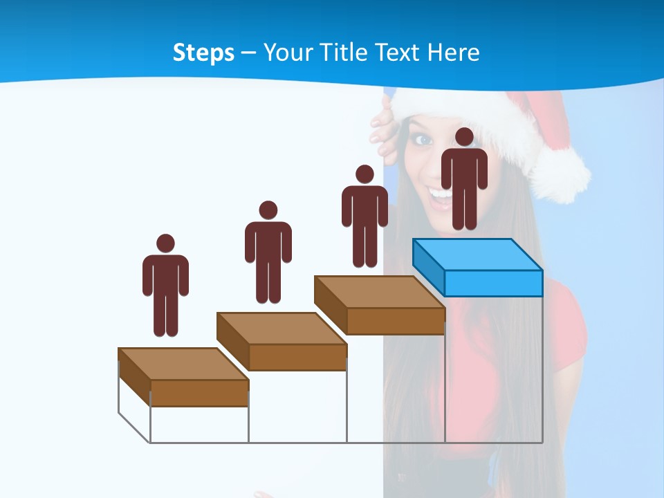 Present Holding Sign PowerPoint Template