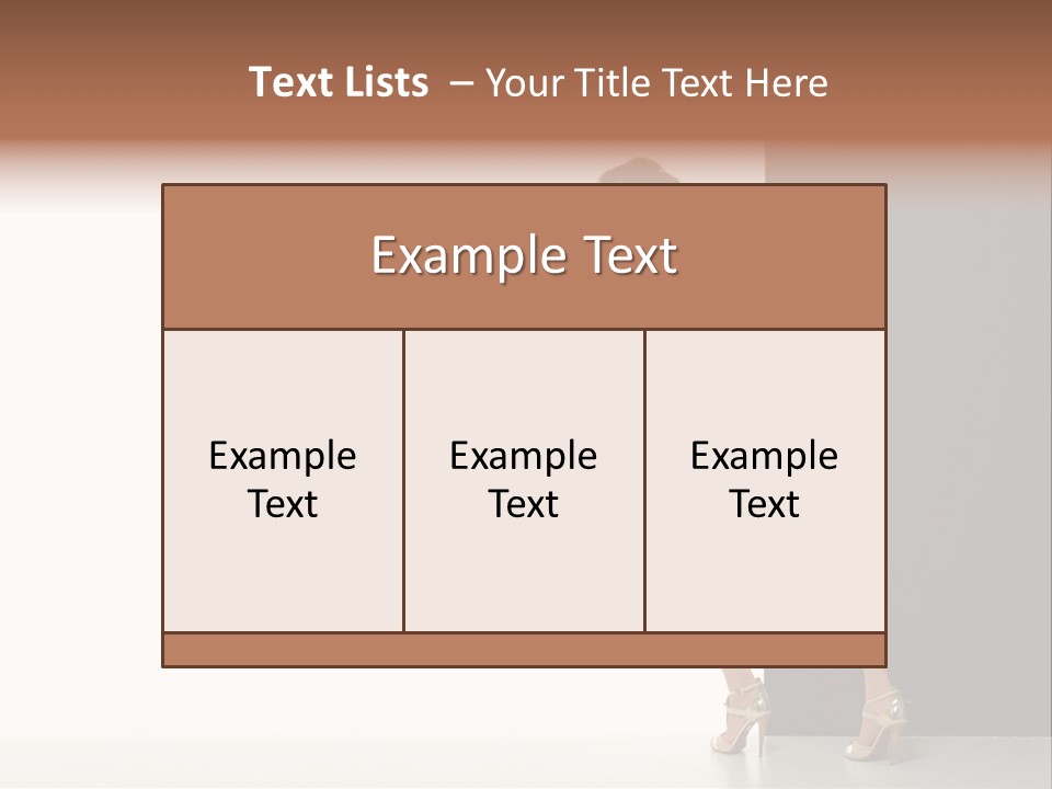 Commercial Board Sensuality PowerPoint Template