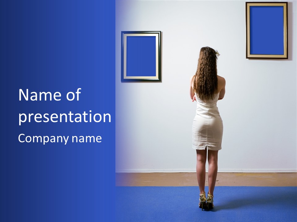 Blue View Rear PowerPoint Template