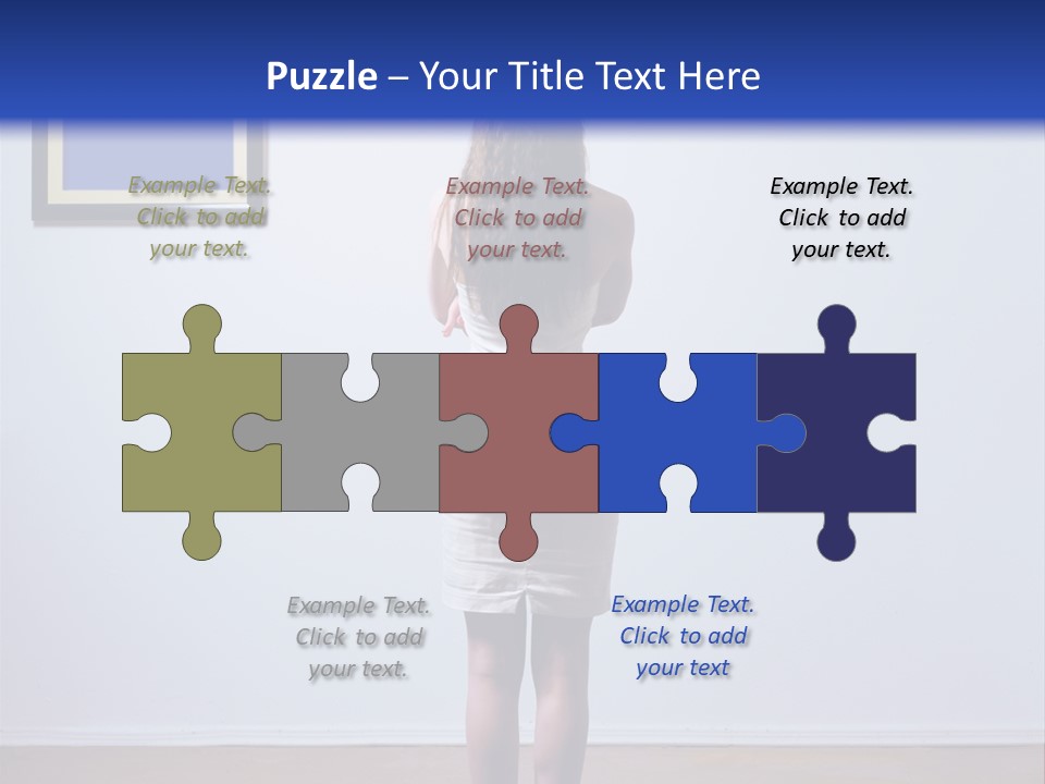 Blue View Rear PowerPoint Template