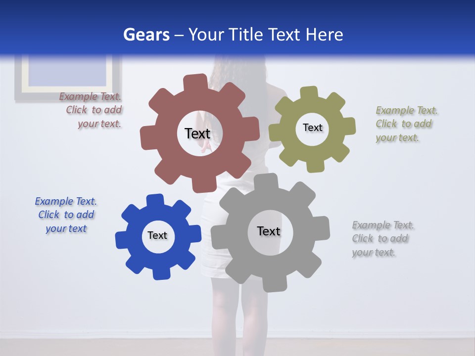 Blue View Rear PowerPoint Template