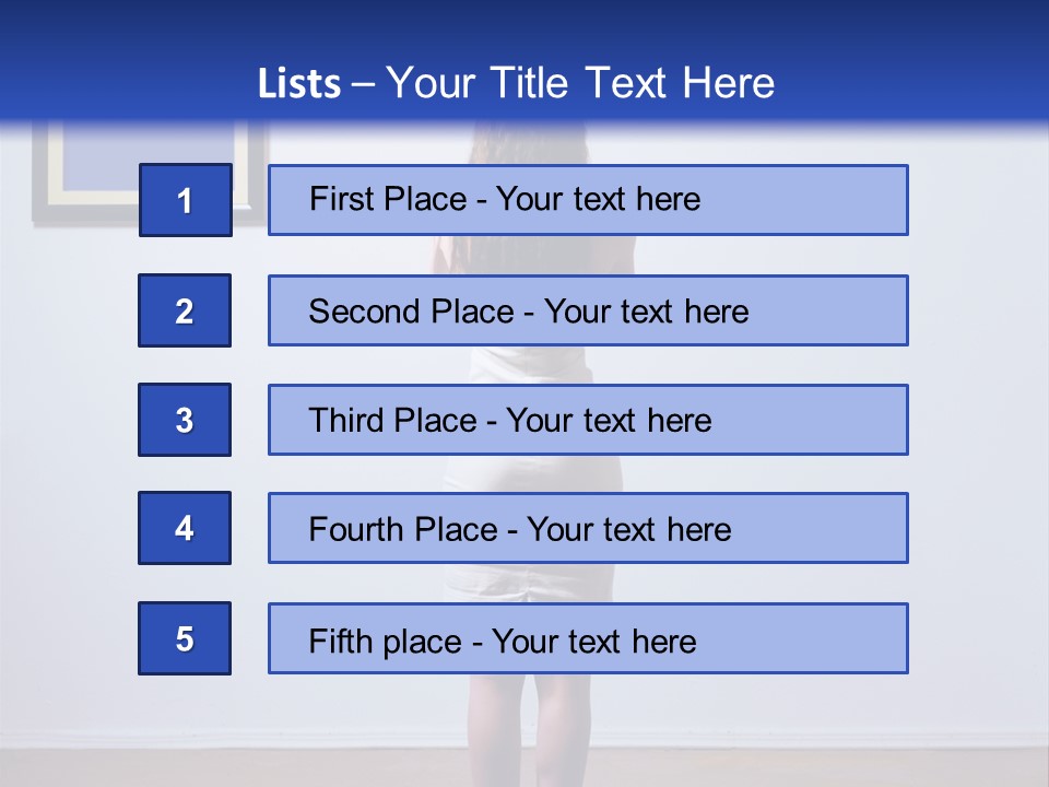 Blue View Rear PowerPoint Template