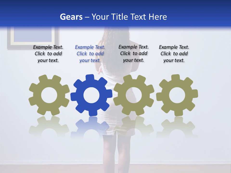 Blue View Rear PowerPoint Template