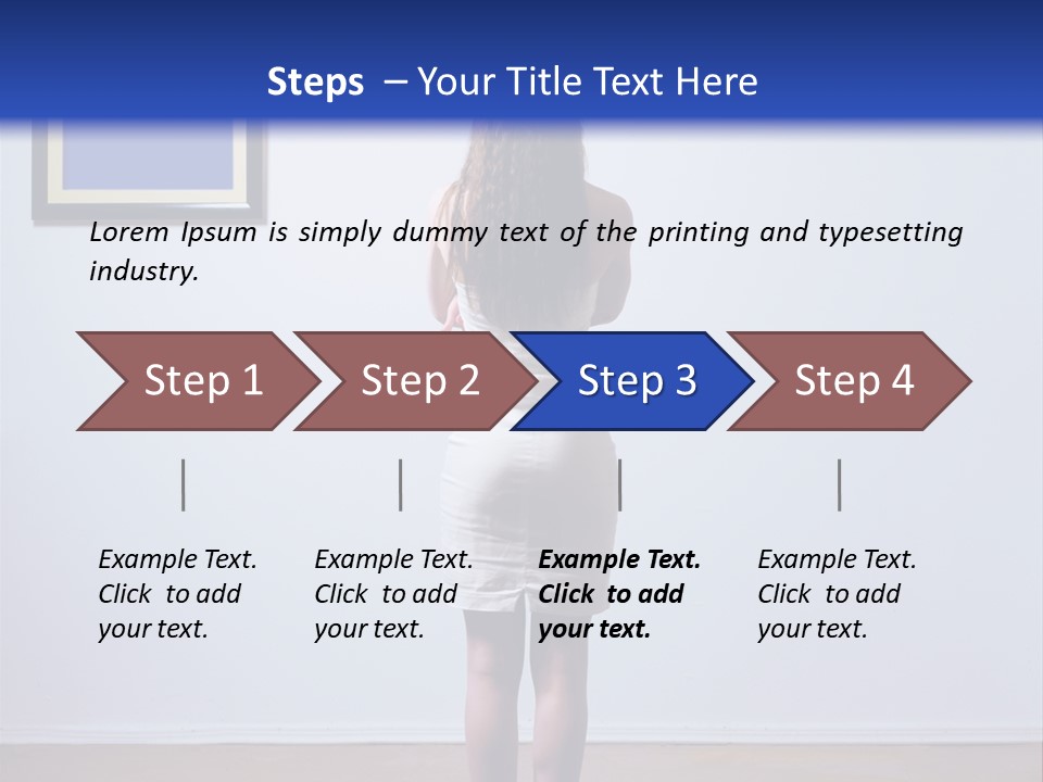 Blue View Rear PowerPoint Template