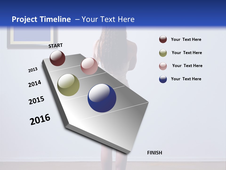 Blue View Rear PowerPoint Template