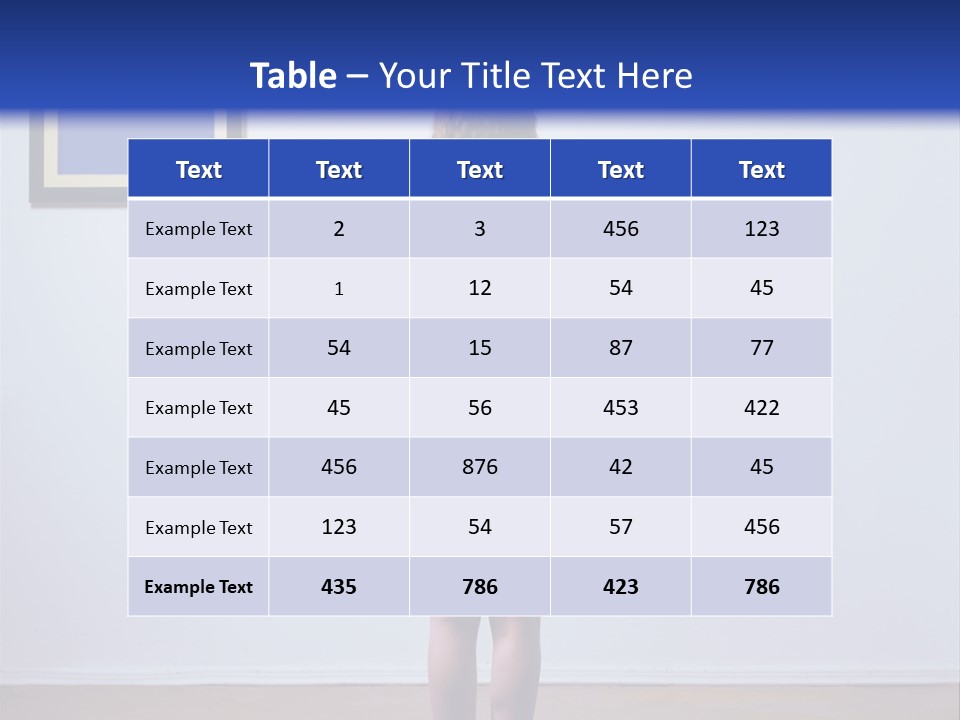 Blue View Rear PowerPoint Template