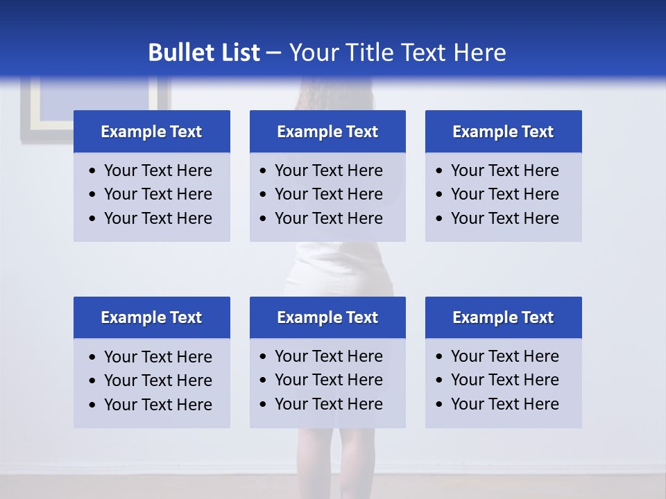 Blue View Rear PowerPoint Template