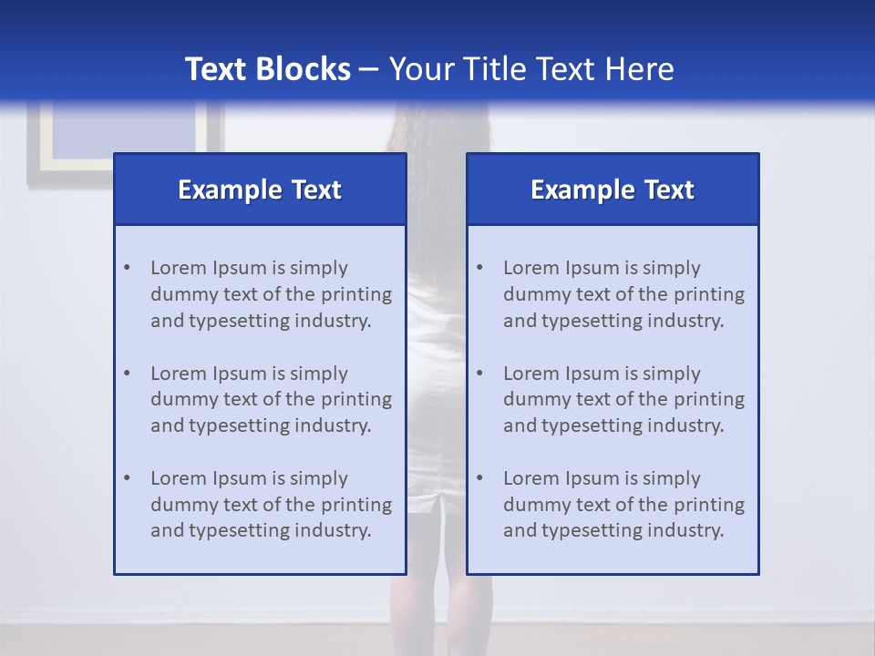 Blue View Rear PowerPoint Template