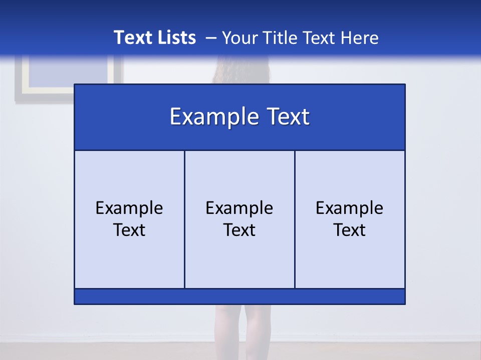 Blue View Rear PowerPoint Template