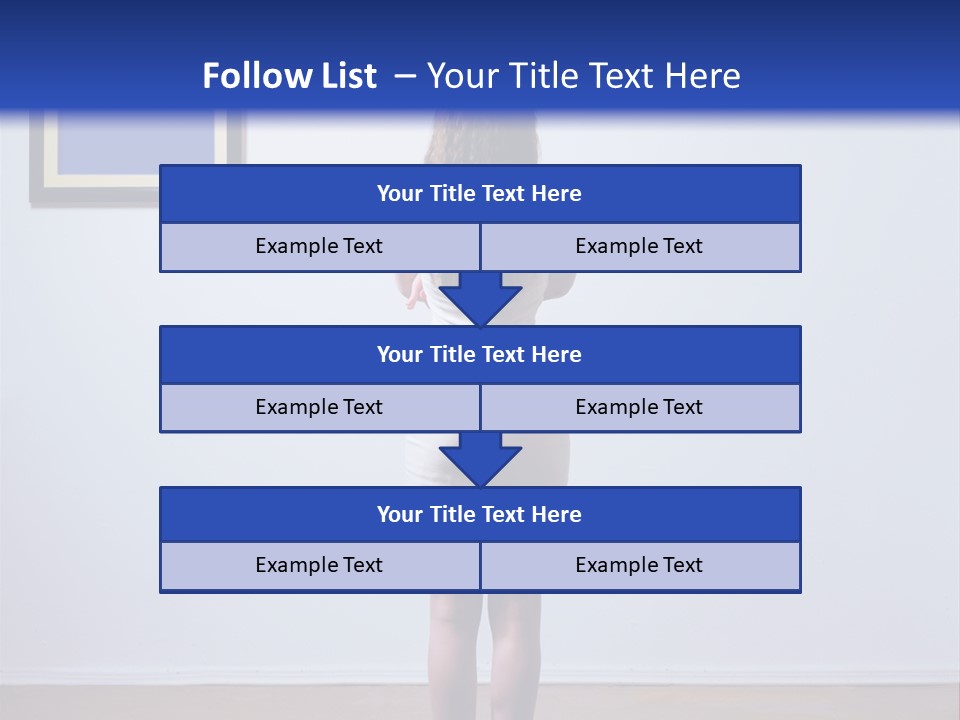 Blue View Rear PowerPoint Template