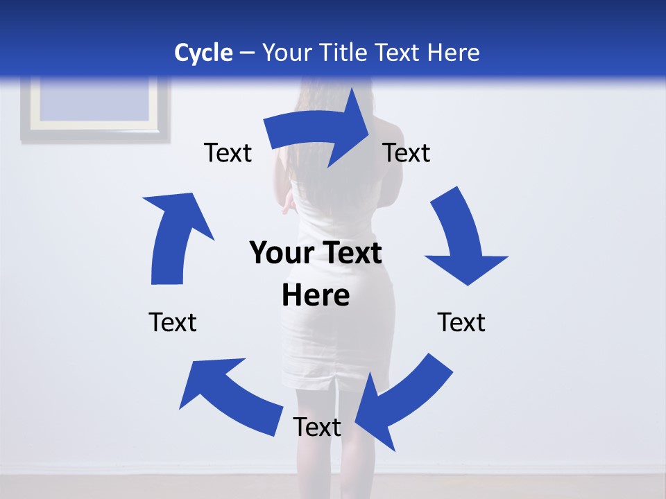 Blue View Rear PowerPoint Template