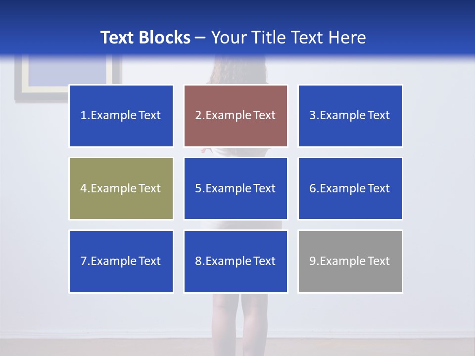 Blue View Rear PowerPoint Template