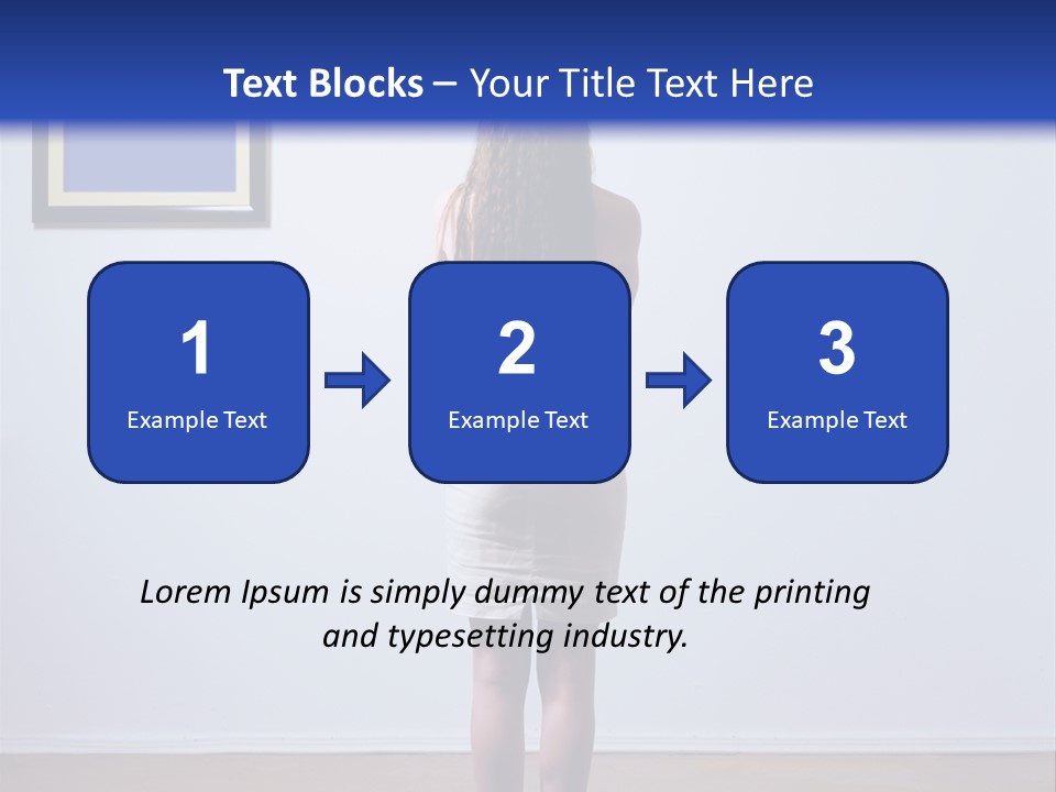Blue View Rear PowerPoint Template