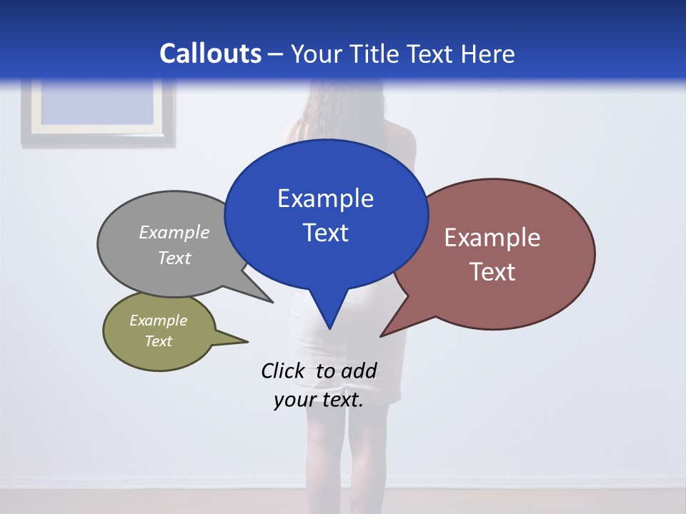 Blue View Rear PowerPoint Template