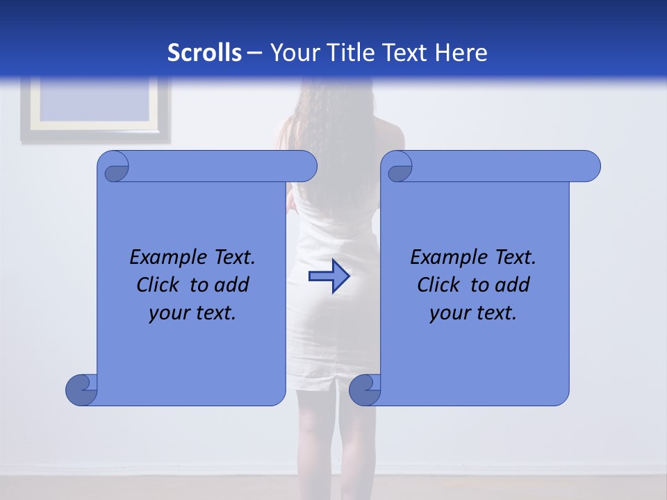 Blue View Rear PowerPoint Template