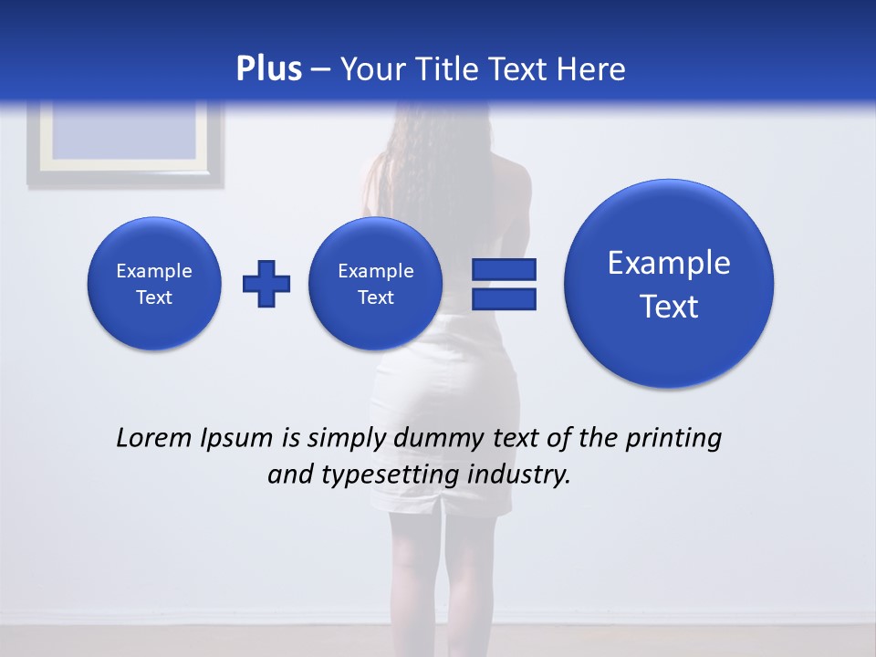 Blue View Rear PowerPoint Template