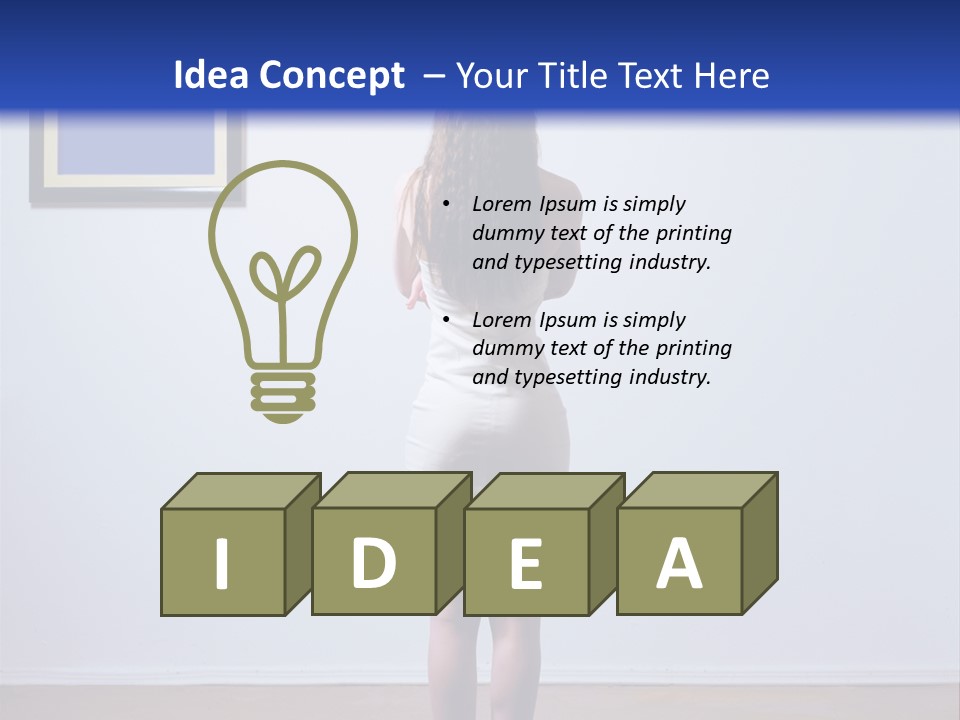 Blue View Rear PowerPoint Template