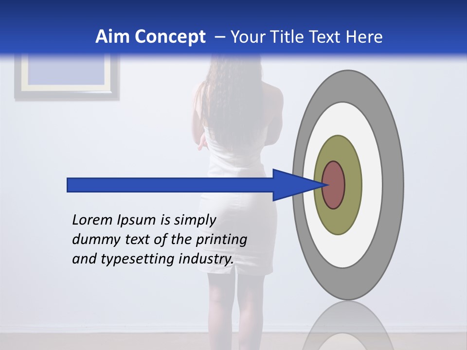 Blue View Rear PowerPoint Template