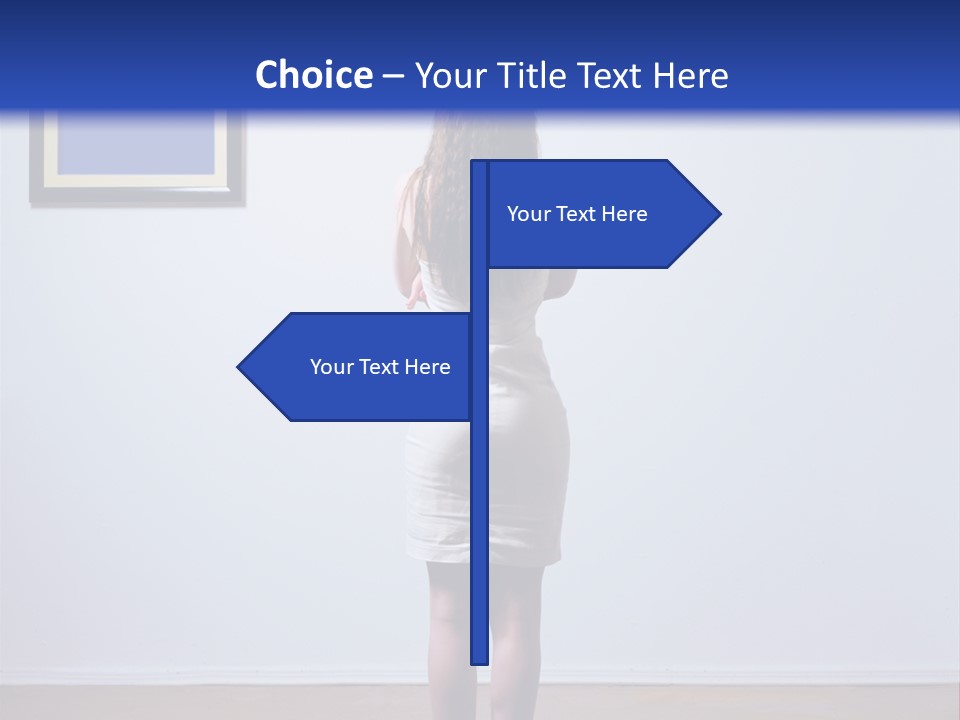 Blue View Rear PowerPoint Template