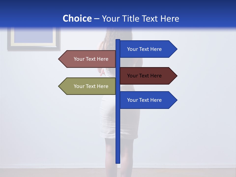 Blue View Rear PowerPoint Template