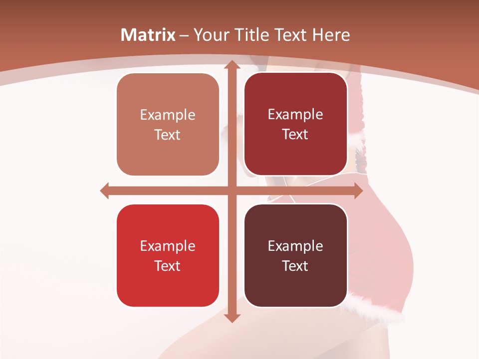 Beautiful Woman Joyful PowerPoint Template