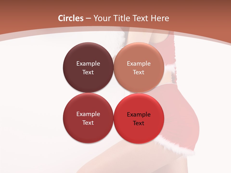 Beautiful Woman Joyful PowerPoint Template