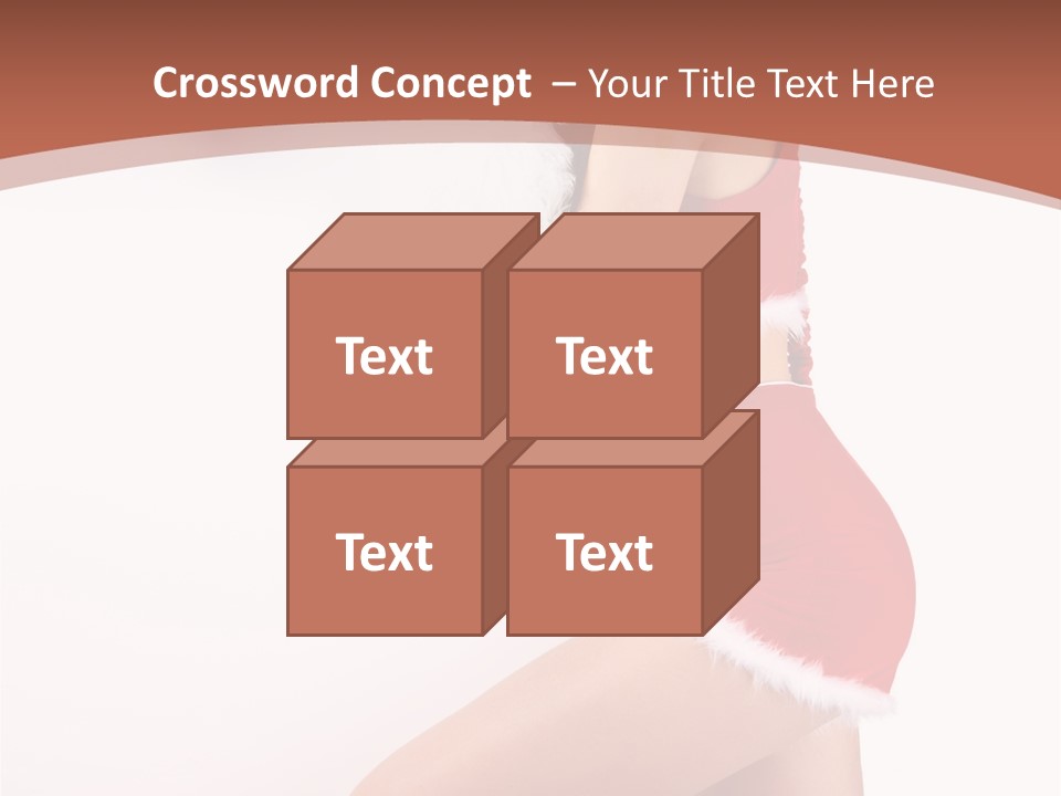 Beautiful Woman Joyful PowerPoint Template