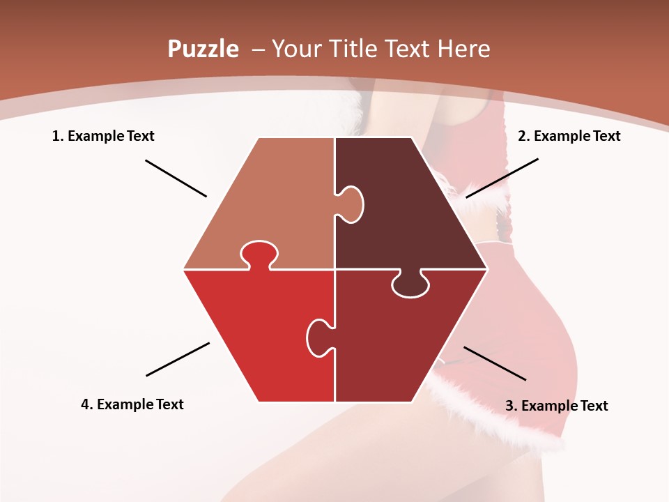 Beautiful Woman Joyful PowerPoint Template