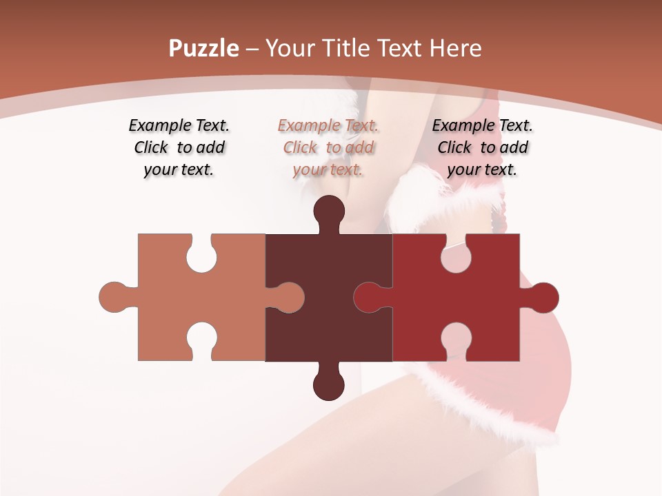 Beautiful Woman Joyful PowerPoint Template