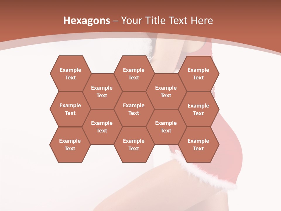 Beautiful Woman Joyful PowerPoint Template