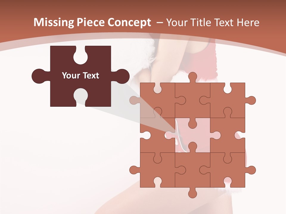 Beautiful Woman Joyful PowerPoint Template