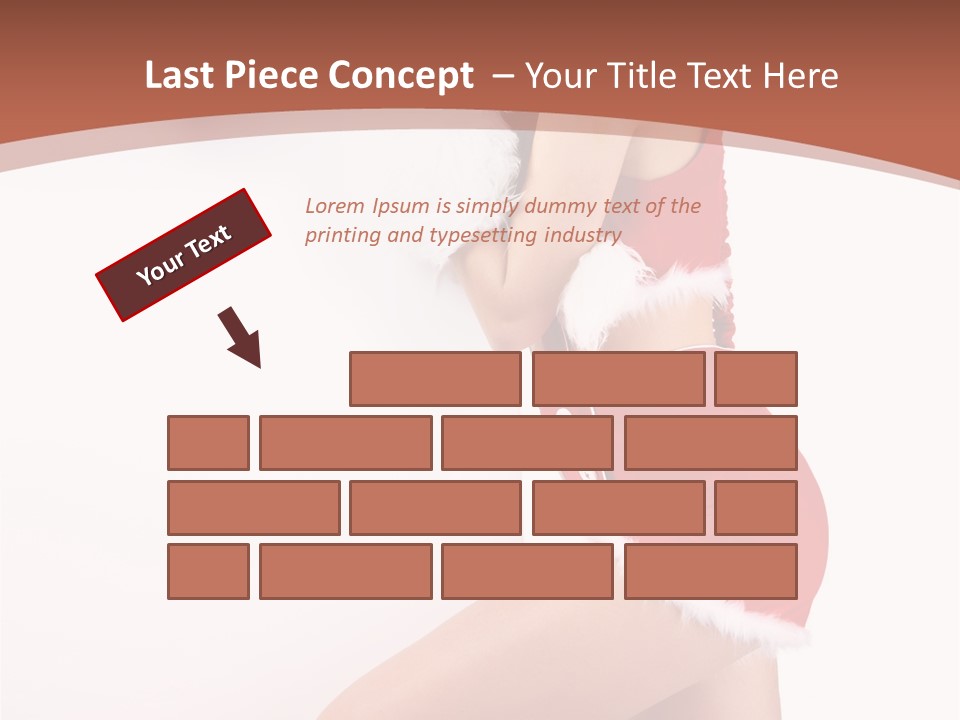 Beautiful Woman Joyful PowerPoint Template