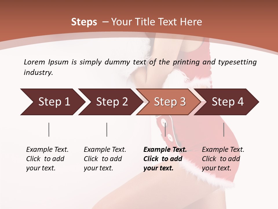 Beautiful Woman Joyful PowerPoint Template