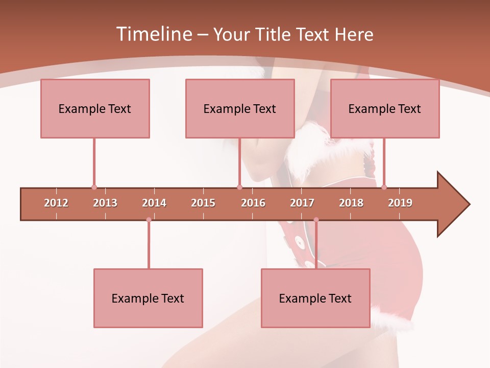 Beautiful Woman Joyful PowerPoint Template