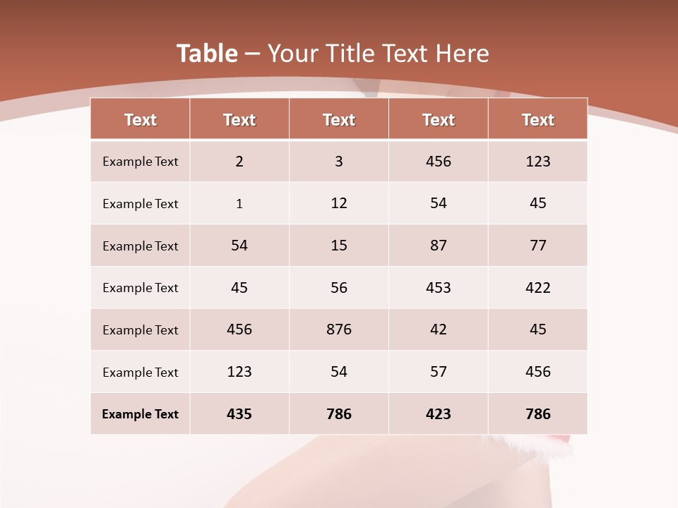 Beautiful Woman Joyful PowerPoint Template