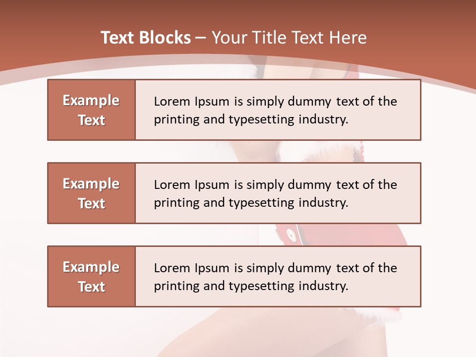 Beautiful Woman Joyful PowerPoint Template